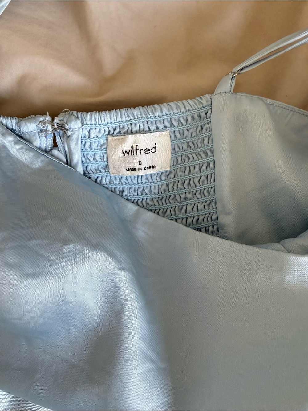 Aritzia Wilfred Skyle Satin Mini Slip Dress - Picture 5 of 5